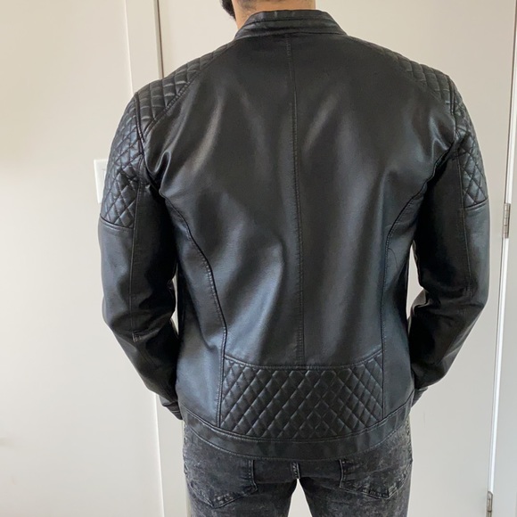 ✨SOLD✨Jack & Jones leather jacket - Picture 7 of 13